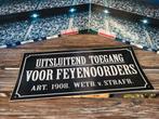 Feyenoord sticker uitsluitend toegang, Ophalen, Nieuw