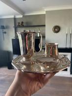 Verzilverd Koffie/Thee Set, Antiek en Kunst, Antiek | Goud en Zilver, Ophalen of Verzenden, Zilver