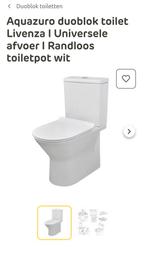 Aquazuro Duoblok, Doe-het-zelf en Verbouw, Sanitair, Ophalen, Nieuw, Steen, Toilet