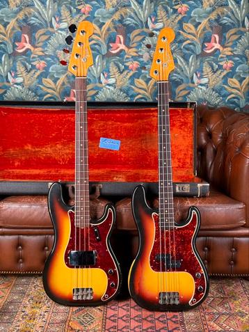 2 x 1966 Fender P-Bass beschikbaar voor biedingen