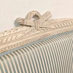 Louis XVI Stijl Canapé / Bankje – Houtsnijwerk – Gestreept, Antiek en Kunst, Antiek | Meubels | Stoelen en Banken, Ophalen