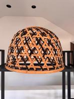 Bamboe lampenkap met een natuurlijke uitstraling., Huis en Inrichting, Lampen | Lampenkappen, Ophalen, 25 tot 50 cm, Crème, Rond