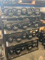 Kettlebells 4-6-8-10-14  kg kettlebell met rek, Sport en Fitness, Gebruikt, Gewichten, Ophalen of Verzenden, Rek met kettlebells