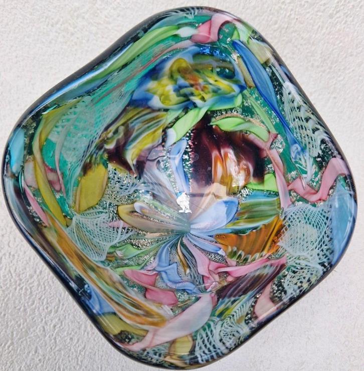 Glass design bowl Dino Martens for Toso Murano Tutti Frutti, Antiek en Kunst, Kunst | Designobjecten, Ophalen of Verzenden