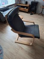 Ikea Poang stoel antraciet ( donkergrijs), Huis en Inrichting, Stoelen, Ophalen, Gebruikt, Hout, Eén