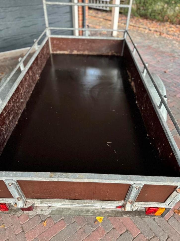 Aanhanger 115 x 225 cm gegalvaniseerd nieuwe bodem, Auto diversen, Aanhangers en Bagagewagens, Gebruikt, Ophalen