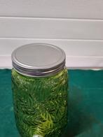 drankdispenser groen glas met kraantje, Ophalen of Verzenden