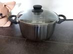 Grote kookpan 24 cm ruilen lees omschrijving, Ophalen, Zo goed als nieuw, Rvs