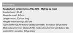 Koudschuim Matras 90x200, Ophalen, 90 cm, Eenpersoons, Wit