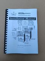 Service Manual: Seeburg DS100/160 (1961) jukebox nieuw !!, Verzenden, Nieuw, 1950 tot 1960, Seeburg
