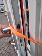 Hardhout deurkozijn met zijlicht, Doe-het-zelf en Verbouw, Deuren en Horren, Ophalen of Verzenden, 120 cm of meer, Buitendeur