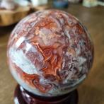 Crazy Lace Agaat Bol - 10cm, 1143gr - Mexico uniek topstuk, Ophalen of Verzenden, Mineraal