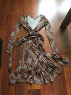 Issa - wikkel jurk zijde - maat XS, Bruin, Ophalen of Verzenden, Zo goed als nieuw, Issa