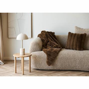 Bruin Namaakbont Kussen 45x45 - Zacht & Stijlvol beschikbaar voor biedingen