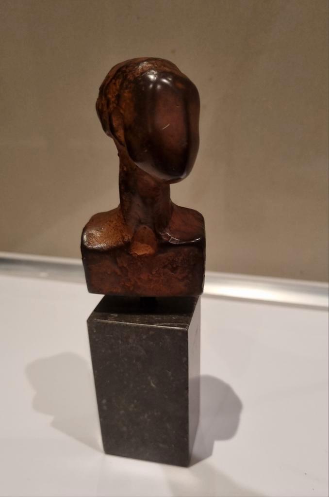 Brons beeldje buste vrouw 33/60, Antiek en Kunst, Kunst | Beelden en Houtsnijwerken, Ophalen of Verzenden