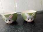 PASEN: 2 nieuwe keramische schaaltjes met haasje, Ophalen of Verzenden, Nieuw