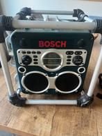 Bosch Bouwradio met Accu en Afstandsbediening, Ophalen, Zo goed als nieuw, Bouwradio, Met cd-speler