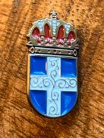 Griekenland Wapen Speldje met Kroon, Verzamelen, Ophalen of Verzenden, Zo goed als nieuw, Stad of Land, Speldje of Pin