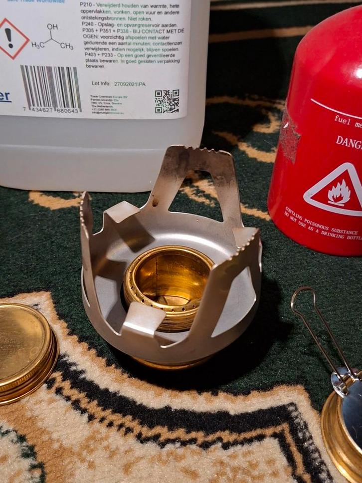 Alcoholbrander set met 5L Isopropanol, Caravans en Kamperen, Kampeeraccessoires, Ophalen of Verzenden