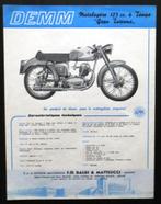 Originele folder DEMM 125 cc Gran Turismo (Frans) - 1955/60, Verzenden, Overige merken