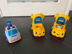 3 grote vrachtwagen/politiewagen (Fisher Price) met poppetje, Ophalen of Verzenden, Zo goed als nieuw, Auto of Voertuig, Met geluid