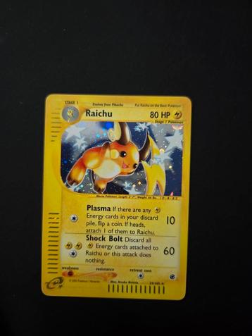 Raichu 25/165 Pokemon Expedition holo beschikbaar voor biedingen