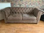 Bank & Fauteuil Chesterfield look - Zeer Goede Staat!, Huis en Inrichting, 150 tot 200 cm, Tweepersoons, 75 tot 100 cm, Ophalen of Verzenden