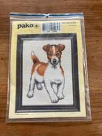 Borduurpakket hondje jack russel merk pako compleet, Ophalen of Verzenden, Nieuw, Borduurpakket
