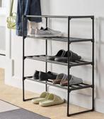 Stevige schoenenrek 4 schappen zwart! Meerdere beschikbaar, Ophalen of Verzenden, Nieuw