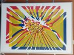 Zeefdruk Lithografie abstract 1982, Verzenden