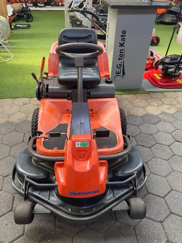 Husqvarna Rider 16 frontmaaier 103cm pendelmaaidek geelnr59, Tuin en Terras, Zitmaaiers, Gebruikt, 90 tot 120 cm, Mulchfunctie