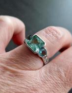 Maat 16,5 - TI SENTO zilveren (925) ring met BLAUWE STENEN, Ophalen, Dame, Zilver, Kleiner dan 17