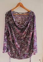 Shirt met 3/4 mouwen en waterval hals maat xxl, Kleding | Dames, Tops, Paars, Maat 46/48 (XL) of groter, Ophalen of Verzenden