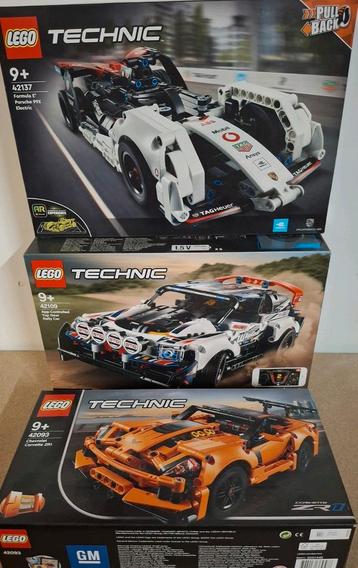 Lego Technic 42093 42109 en 42137 dozen zijn nieuw ongeopend beschikbaar voor biedingen