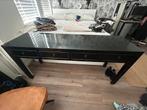 Zwart houten dressoir met 4 lades, Ophalen, Gebruikt, 25 tot 50 cm, 150 tot 200 cm