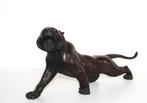 Groot Antiek Bronzen Okimono - Tijger - Meiji Periode - 52cm, Ophalen of Verzenden
