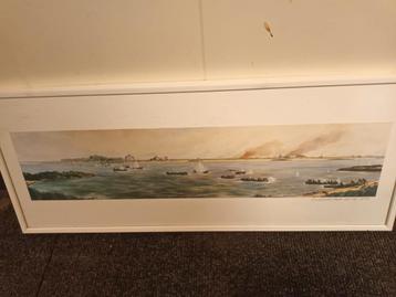 Waaloversteek 1944 Schilderij beschikbaar voor biedingen