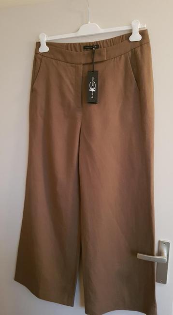 Luisa Cerano taupe linnen/viscose pantalon maat 40 NIEUW! beschikbaar voor biedingen