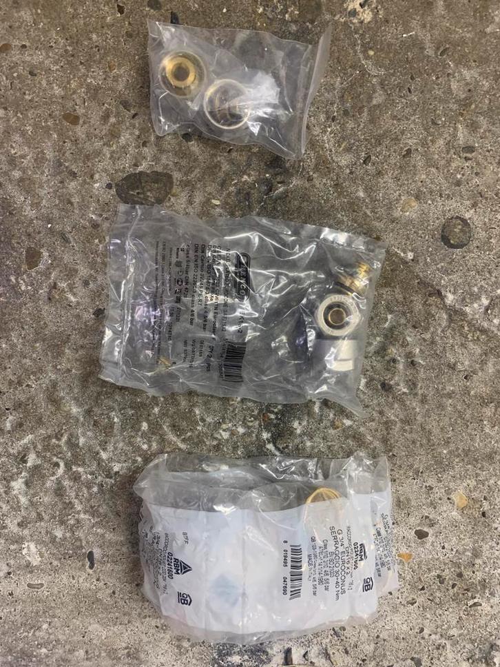 Vloerverwarming Euroconus Adapter 16x2, Doe-het-zelf en Verbouw, Verwarming en Radiatoren, Nieuw, Overige typen, Minder dan 200 watt