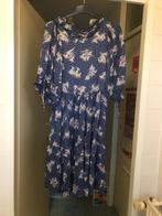 Vintage Franse Chacok stroken jurk, 36/38, blauw, Kleding | Dames, Jurken, Blauw, Ophalen of Verzenden, Zo goed als nieuw, Onder de knie