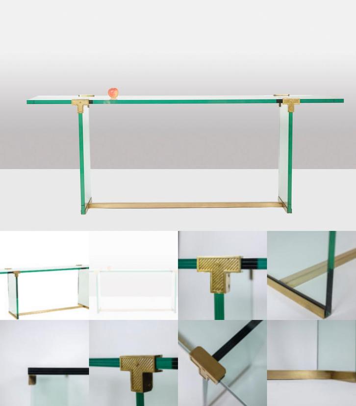 Peter Ghyczy design T30 console table met kapot glas bieden, Antiek en Kunst, Kunst | Designobjecten, Ophalen