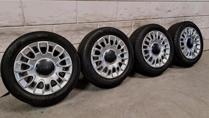 Lichtmetalen velgen Fiat 500 Panda 185/55/15 goed profiel!, Auto-onderdelen, Banden en Velgen, Banden en Velgen, Zomerbanden, 15 inch