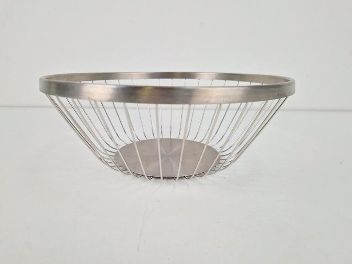 Villeroy en Boch roestvrijstaal fruitschaal fruitmand., Huis en Inrichting, Woonaccessoires | Schalen en Manden, Zo goed als nieuw