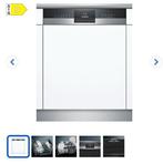 Siemens SE53HS60AE / Inbouw Half geïntegreerd 81,5 - 87,5 cm, Voorspoelprogramma, Ophalen of Verzenden, Zo goed als nieuw, Inbouw