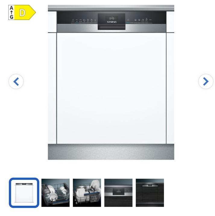 Siemens SE53HS60AE / Inbouw Half geïntegreerd 81,5 - 87,5 cm, Witgoed en Apparatuur, Vaatwasmachines, Zo goed als nieuw, Inbouw