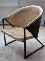Kalfsleren design stoelen, Huis en Inrichting, Fauteuils, Ophalen, Gebruikt, Minder dan 75 cm, Design
