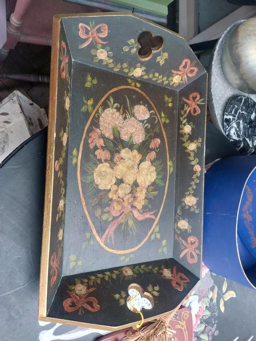Handbeschilderd Dienblad Volkskunst, Antiek en Kunst, Curiosa en Brocante, Ophalen of Verzenden