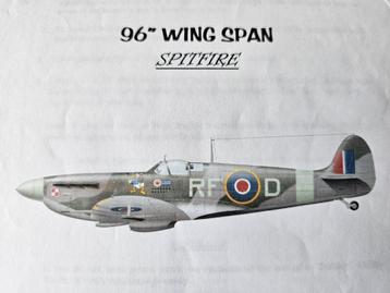 RC Spitfire laser kit bouwdoos 2,4mtr beschikbaar voor biedingen