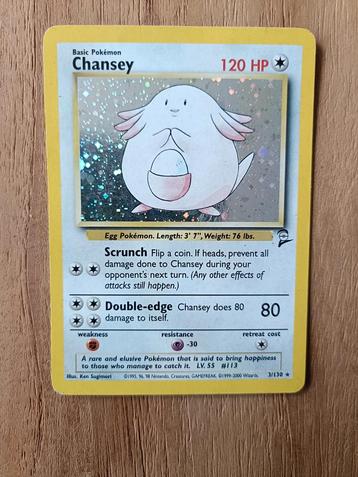 Chansey 3/130, holo base set 2 beschikbaar voor biedingen