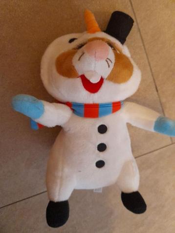 AH Hamster sneeuwpop met hoed en sjaal beschikbaar voor biedingen
